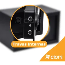 Cofre Aço Eletrônico Painel Digital 8,5 Litros Ordene Cor Preto Foto mini 4