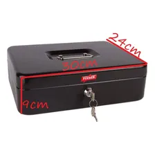Cofre Caixa Porta Valor E Jóias Com Fundo Falso Removível Cor Preto Foto mini  3