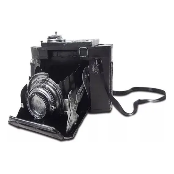 Cofre Camera Fotografica Vintage Retro De Ferro Fundido Foto 1