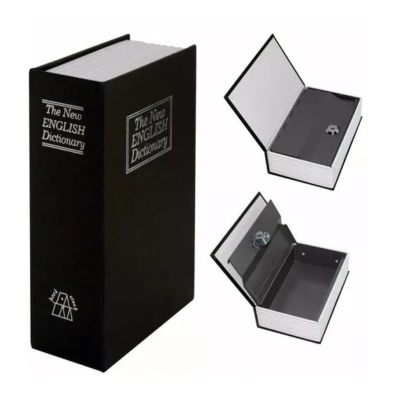 Cofre Em Forma Livro Dicionario Aço Joias Dinheiro Camuflado Foto 1