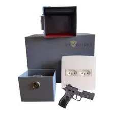 Cofre Invisível Tomada Embutir Com Fundo Falso Para Armas Cor Cinza Foto mini  2