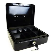 Cofre Metal Cash Box Tamanho Pequeno Segurança Praticidade Foto mini 1