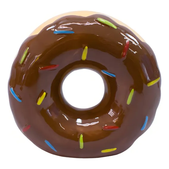 Cofre Porta Moeda En 3d Rosquinha Chocolate 13.5cm Donut Foto 1