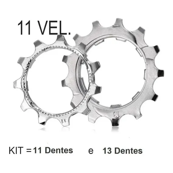 Cog K7 Bike Pinhão 11t E 13t - 11 Vel. Shimano Sram Sunrace Foto 1