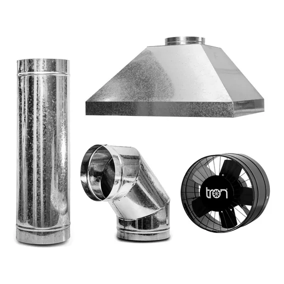 Coifa 100x60 Em Galvanizado Completa Com Exaustor Foto 1
