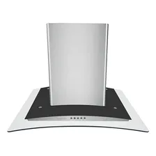 Coifa de Parede 90 cm Inox e Vidro Curvo Residencial Cozinha Depurador Exaustor Agratto Cpv90 Voltagem 127V Foto mini  3