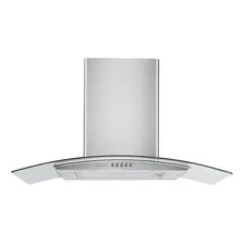 Coifa de Parede 90 cm Inox e Vidro Curvo Residencial Cozinha Depurador Exaustor Agratto Cpv90 Voltagem 127V Foto mini  2