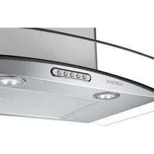 Coifa De Parede Nardelli Duto Vidro Curvo Slim 90cm Inox Foto mini 2