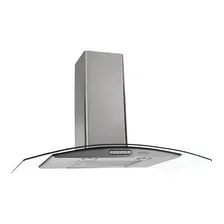 Coifa De Parede Nardelli Duto Vidro Curvo Slim 90cm Inox Foto mini 1