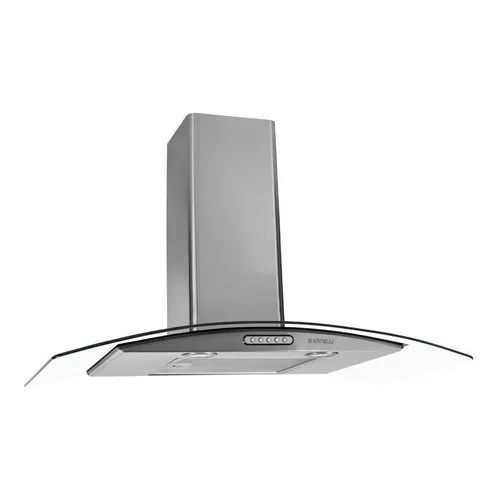 Coifa De Parede Nardelli Duto Vidro Curvo Slim 90cm Inox Foto 1