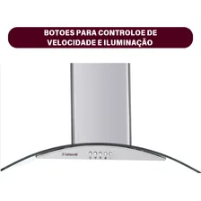 Coifa De Parede Para Fogão 4 Bocas 60cm Safanelli Inox 127v Foto mini 4