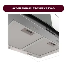 Coifa De Parede Para Fogão 4 Bocas 60cm Safanelli Inox 127v Foto mini  2