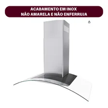 Coifa De Parede Para Fogão 4 Bocas 60cm Safanelli Inox 127v Foto mini  3