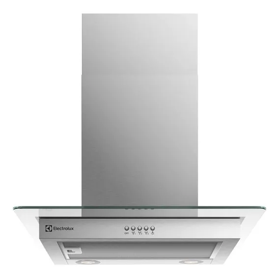 Coifa Depurador Exaustor 60cm Vidro Luz Led 220v Electrolux Foto 1