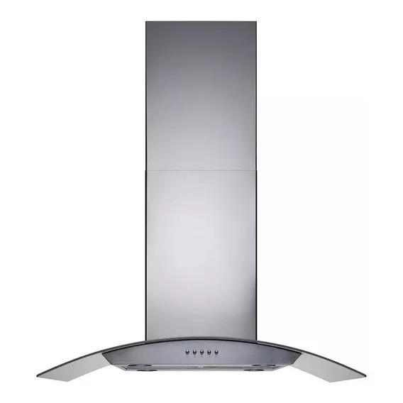 Coifa Ilha Cadence Gourmet Vidro Curvo Inox 90cm 127v Cfa502 Foto 1