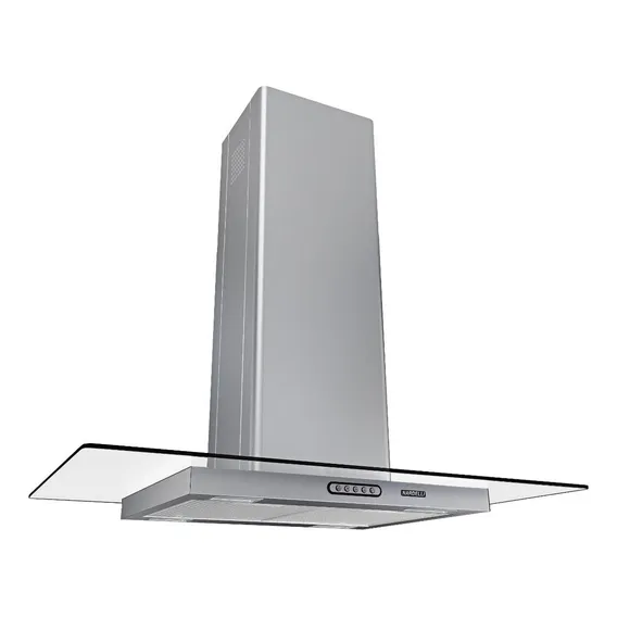 Coifa Ilha Vidro Reto Inox 90cm - 110v - Nardelli Foto 1