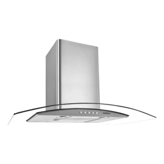 Coifa Nardelli Inox Com Vidro Curvo - 90cm - 127v Foto 1