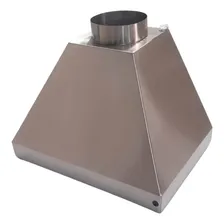 Coifa Para Churrasqueira Em Inox 304 Escovado 65x53x52 Foto mini 1
