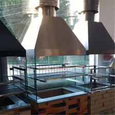 Coifa Para Churrasqueira Em Inox 304 Escovado 76x53x52 Foto mini 3