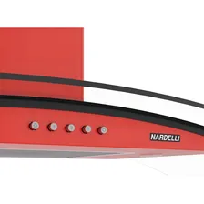 Coifa Parede Clean 70cm Vidro Curvo Nardelli Vermelha 220v Foto mini  2