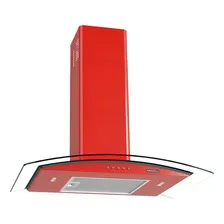 Coifa Parede Clean 70cm Vidro Curvo Nardelli Vermelha 220v Foto  mini 1