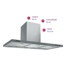 Coifa Parede Coral 90 Cm Inox Suggar 127V Foto mini 4