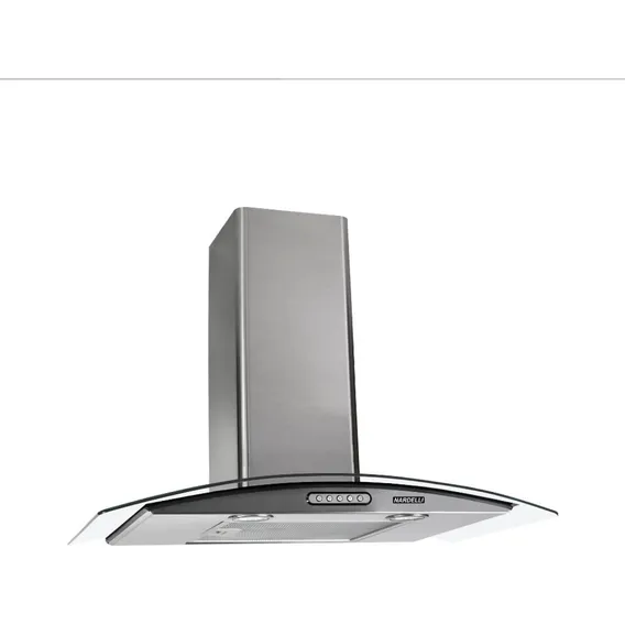 Coifa Parede Depurador Vidro Curvo Inox 70cm 220v Nardelli Foto 1