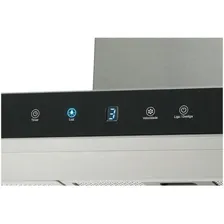 Coifa Parede Fischer Infinity 90cm Vidro Digital Touch 220v Cor Inox/Preto Foto mini 3