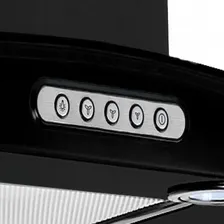 Coifa Parede Fogatti Vidro Curvo Duto Slim Black 90cm Cor Preto 220V Foto mini 4