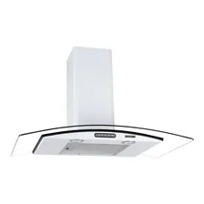 Coifa Parede Fogatti Vidro Curvo Duto Slim White 90cm Cor Branco 110V Foto mini 1