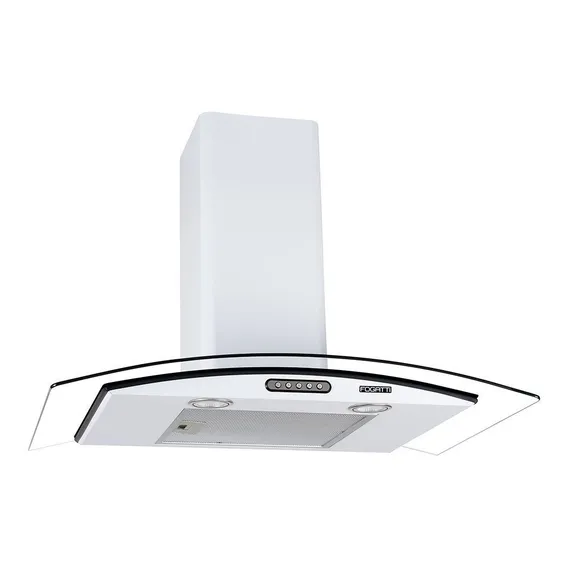 Coifa Parede Fogatti Vidro Curvo Slim White 80cm Cor Branco 110V Foto 1