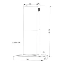 Coifa Parede Gallant Milano Vidro Curvo Preta 90cm 127v Foto mini 4