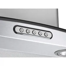 Coifa Parede Vidro Curvo Slim Inox 4 e 5 Bocas 70cm Nardelli Foto mini  2