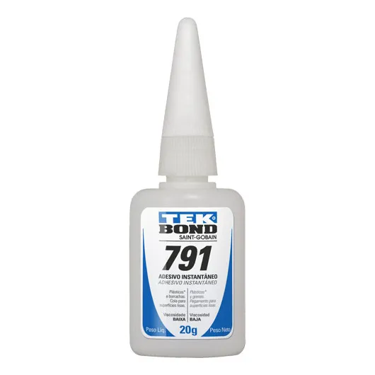 Cola Adesiva Instantânea Multiuso Profissional 791 Tek Bond Foto 1