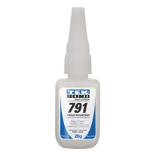 Cola Adesiva Instantânea Multiuso Profissional 791 Tek Bond Foto mini  2
