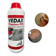 Cola Adesivo Argamassa Chapisco Vedax 1l Reboco Tipo Bianco Foto mini 1