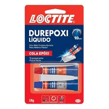 Cola Adesivo Durepoxi Líquido Epóxi Transparente Extra Forte Loctite 16g Foto mini 1