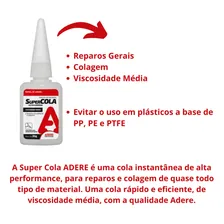 Cola Adesivo Instantaneo Adere Super Cola 100g Foto mini 2