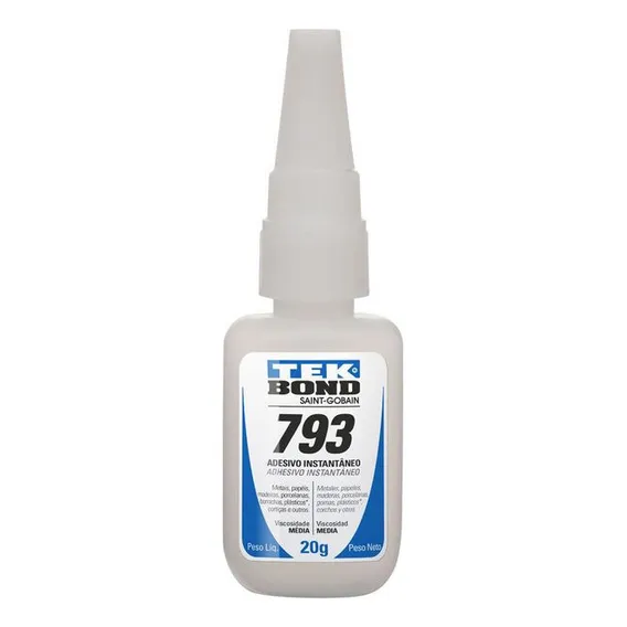 Cola Adesivo Instantâneo Tek Bond 793 20g Viscosidade Média Foto 1