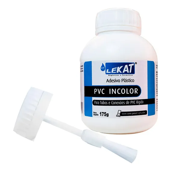 Cola Adesivo Pincel 175g Lekat Tubo Cano Pvc Foto 1