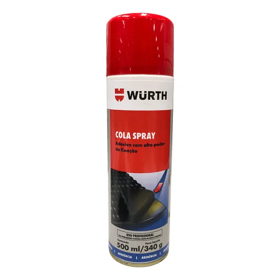 Cola Adesivo Spray Wurth 500ml Tecido Madeira Moveis Papelão Cor Âmbar Foto 1