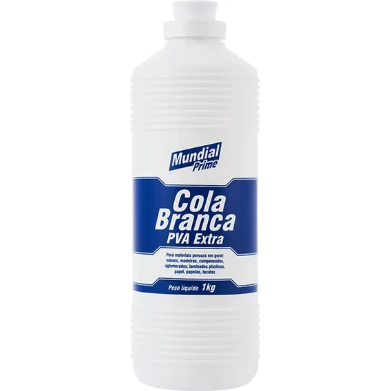 Cola Branca Extra Forte Tubo 1 Kg Li05000001 Mundial Prime Foto 1