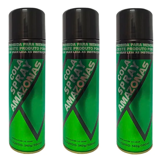 Cola Cola de Contato Spray Amazonas Cola Spray - Verde-escuro Foto 1