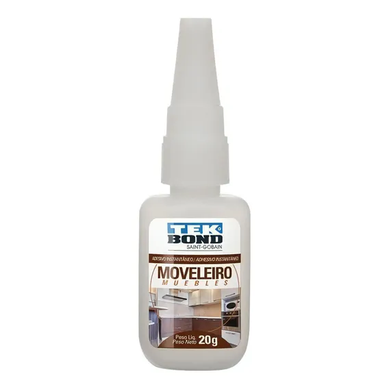 Cola COLA INSTANTÂNEA TEK BOND MOVELEIRO 20G Tekbond Tek Bond Moveleiro 20G - Incolor Foto 1