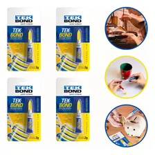 Cola COLAS INSTANTÂNEA ( SUPER BONDER) TEKBOND 2G TEKBOND - SAINT GOBAIN SUPER BONDER TEKBOND 2G de 2g - Kit de 4 unidades - Incolor Foto mini 1