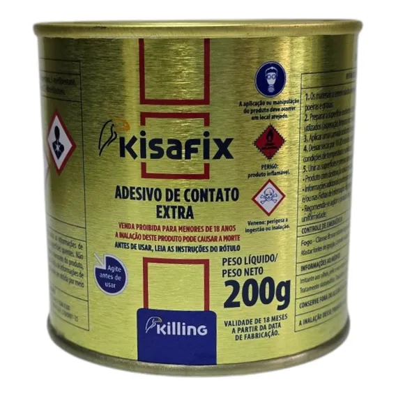 Cola Contato Sapateiro Adesivo Couro Forte Extra 200gr Foto 1