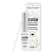 Cola De Cílios Postiços Macrilan Base D'água 7gr Cor Preta Foto mini  2
