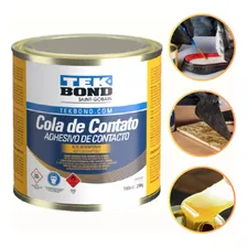Cola De Contato Cola Sapateiro Marceneiro 200g Lata Tekbond Cor Amarelo Foto  mini 1