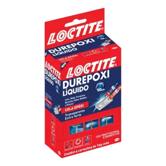Cola Epoxi Durepoxi Liquido 10 Min De 16g Display C/6 Henkel Foto 1