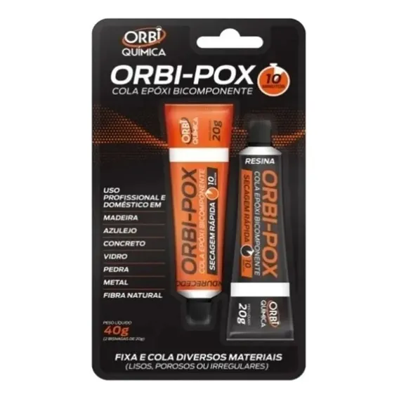 Cola Ep贸xi (tipo Araldite) 40g Orbi-pox 10 Minutos Foto 1